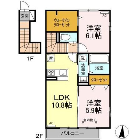 ベルシエールの物件間取画像